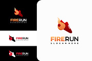 Set of Burning running shoe logo, a Branding & Logo Template by Lucky Creative (Thumbnail 5 of 5)
