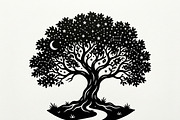 Elegant dream tree silhouette design, a Healthcare Illustration by Amazin_art (Thumbnail 41 of 49)