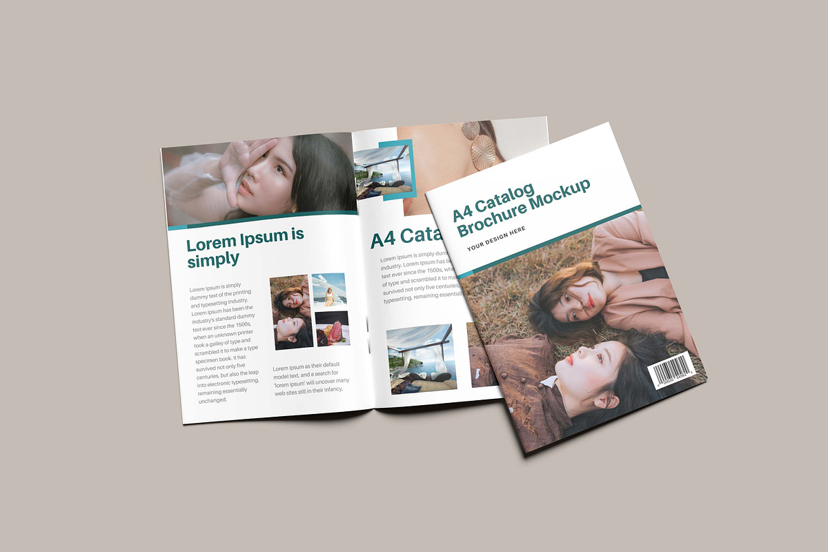 A4 Catalog Brochure Mockup, a Books & Magazine Mockup by NyakBiett (Photo 2 of 6)