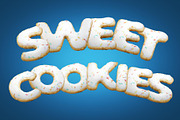Cookie Text 3D Letters Set, an Object Graphic by Kotulsky Mockups (Thumbnail 5 of 6)