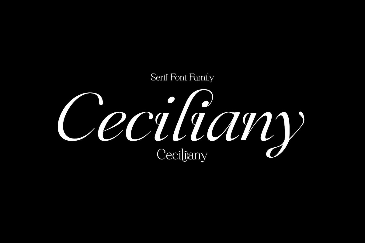 Ceciliany Serif Font Family, a Serif Font by Ryul Davidson (Photo 1 of 25)