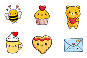 Valentines mail clipart, Valentines, an Illustration by CreationArt (Thumbnail 5 of 6)