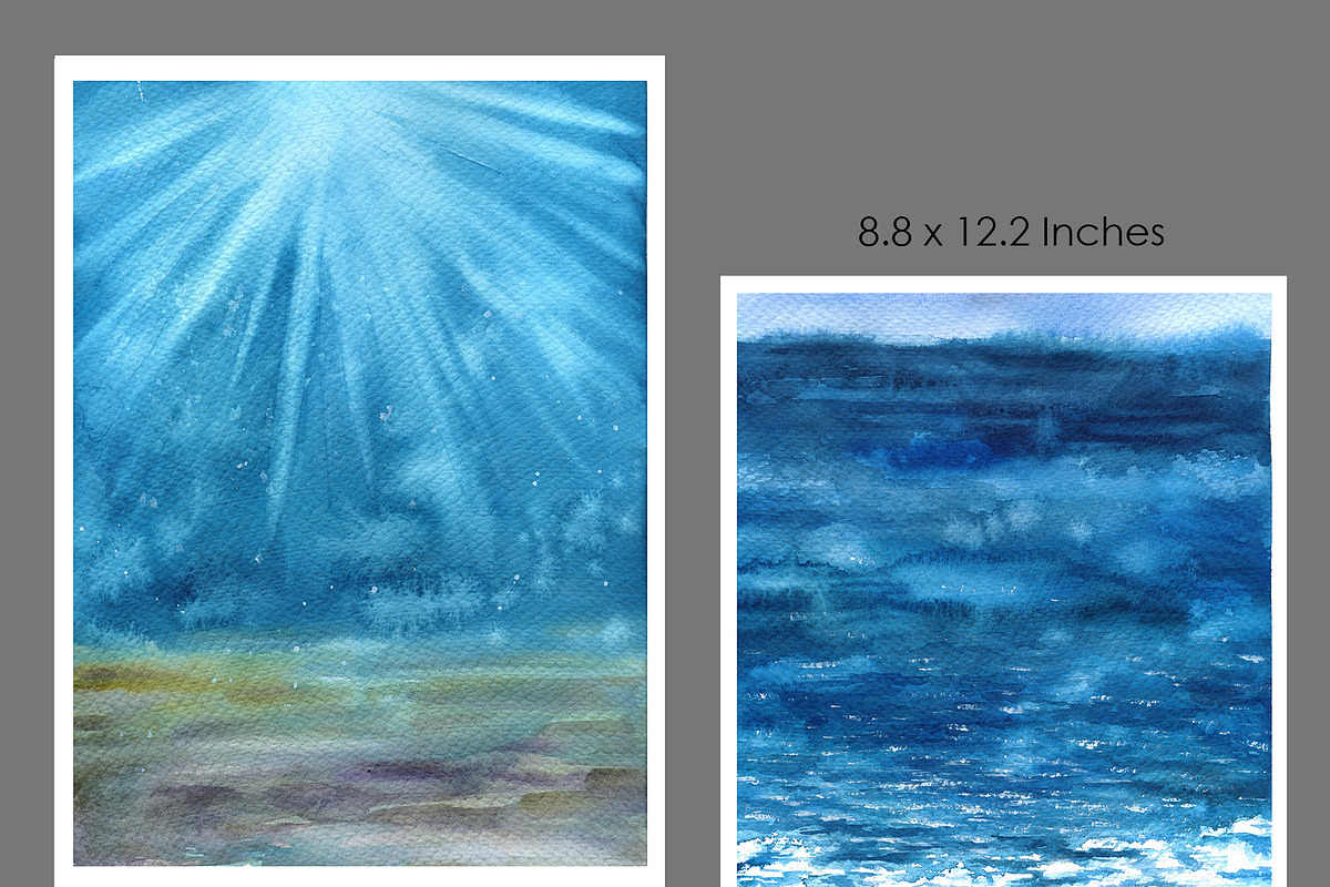 Landscape clipart Watercolor art, an Illustration by KomtsyanTatyanaArt (Photo 3 of 5)