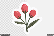 Cute Flower Sticker Design Bundle, an Illustration by Actual Pixel (Thumbnail 11 of 26)