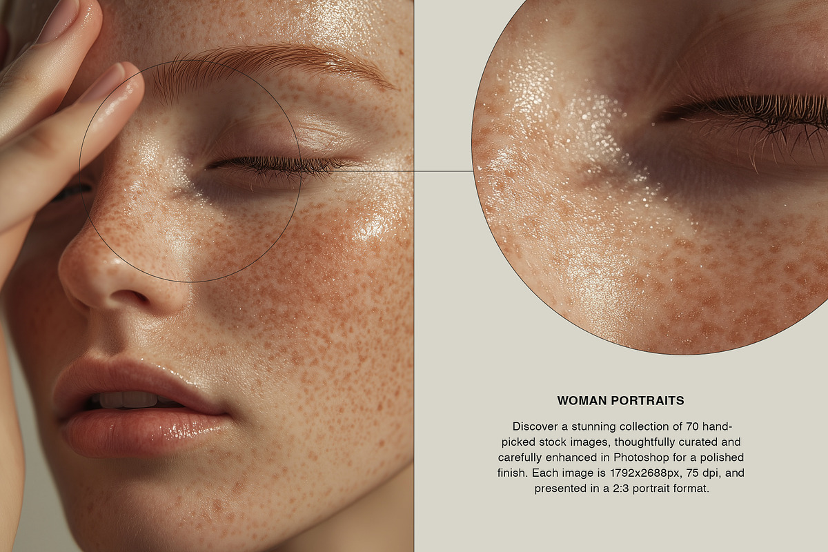 70 Women Portraits | Stock Images, a Beauty & Fashion Photo by Vermeulen Design Studio (Photo 5 of 5)