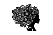 Floral Woman Face Silhouette Bundle, an Illustration by jahid234 (Thumbnail 10 of 31)