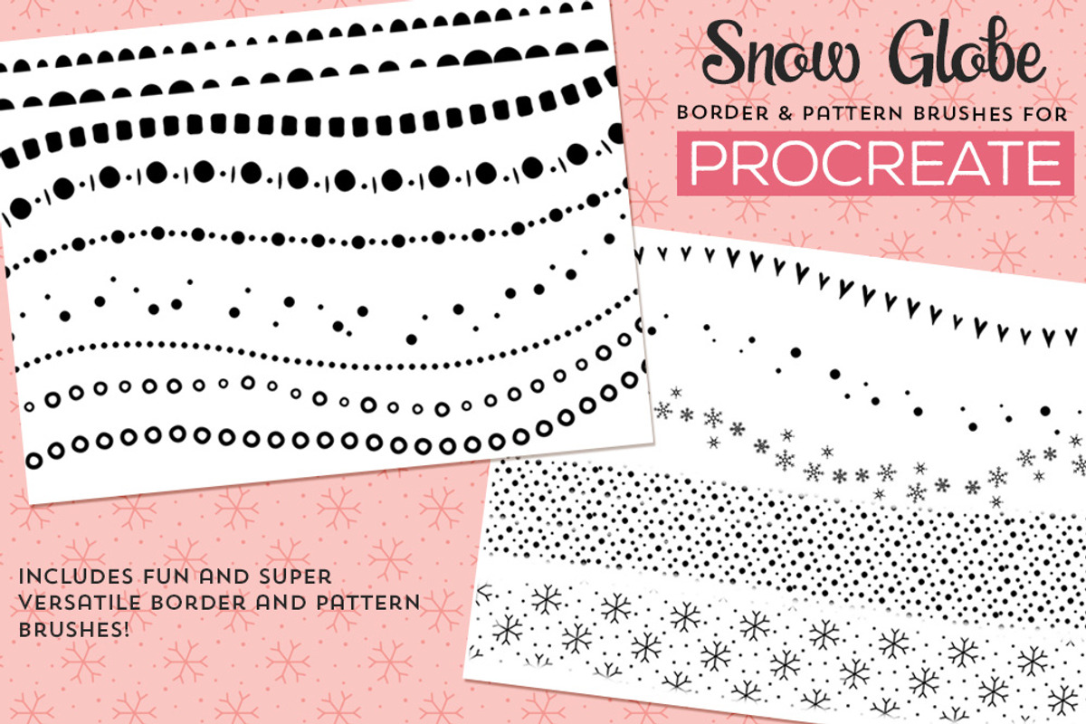 Snow Globe Procreate Brushes, a Brush Add-On by Studio Kitsch (Photo 5 of 7)