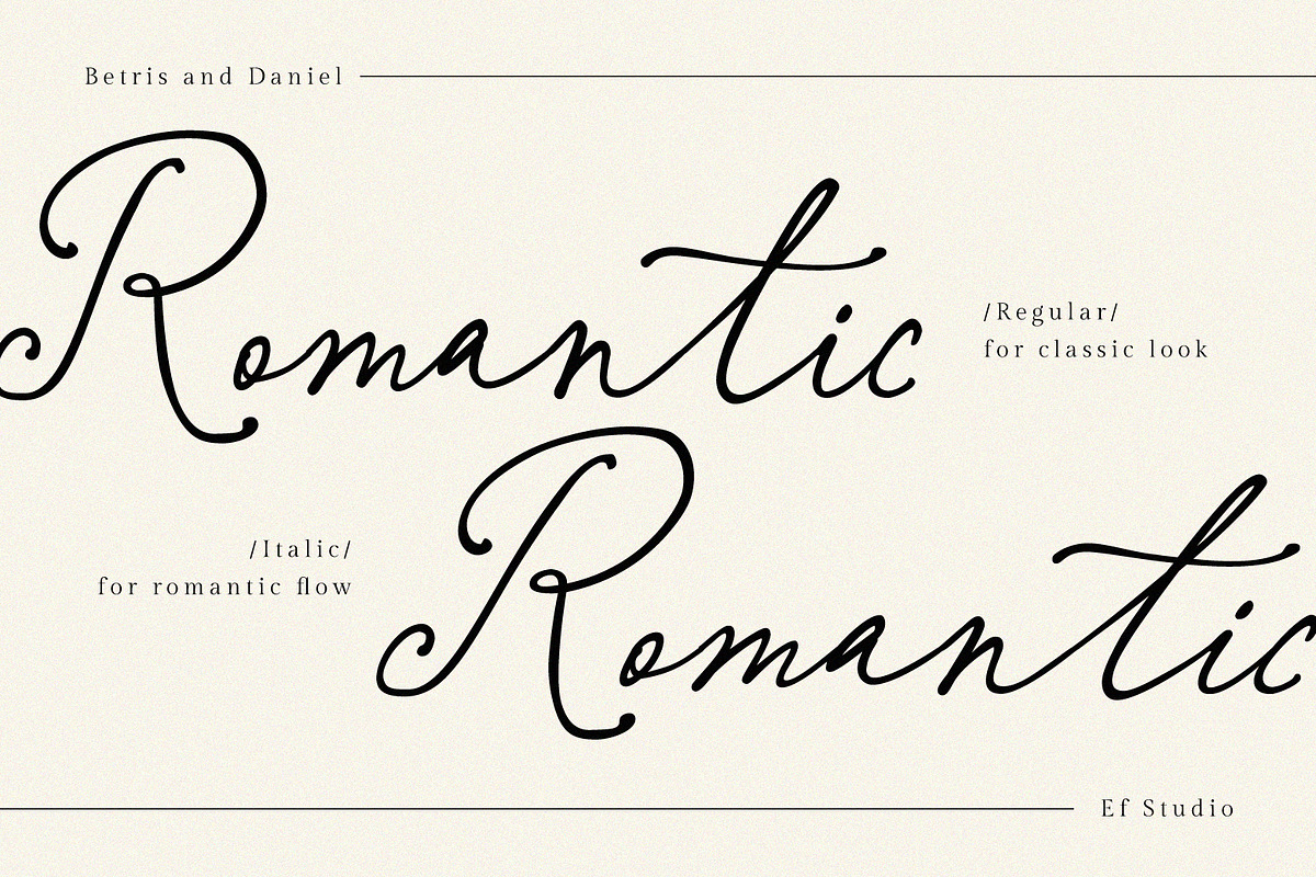 Betris & Daniel | Wedding Font, a Script Font by Ef Studio (Photo 5 of 19)