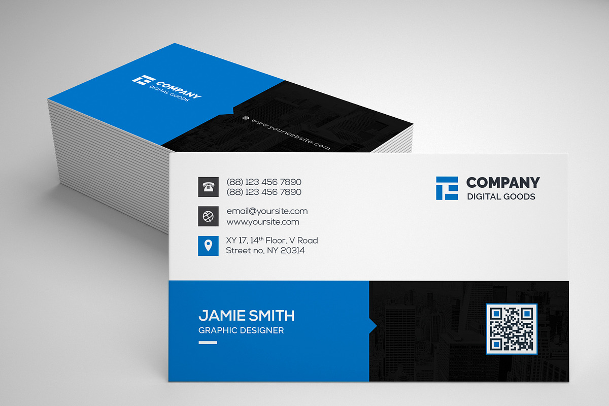 Clean Business Card, a Business Card Template by Thecodude (Photo 4 of 5)