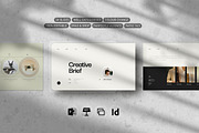 Creative Brief Template, a Presentation Template by White Graphic (Thumbnail 1 of 8)