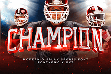 Champion-Modern Display Sports Font