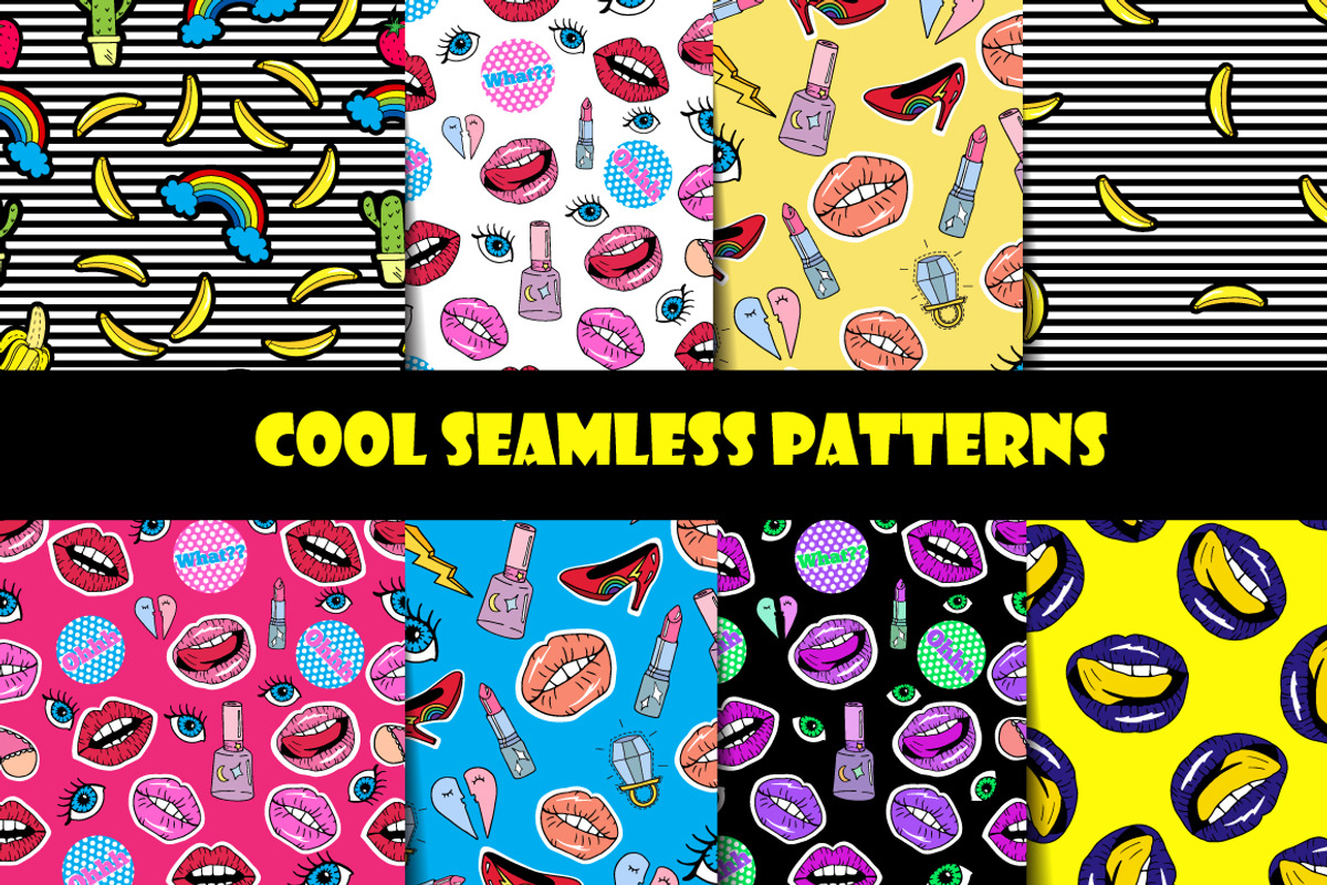 Fashion patches and stickers, a Graphic by TashaDraw (Photo 10 of 12)