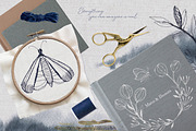Handmade Embroidery Moth Flying, an Object Graphic by InstaDesignPro (Thumbnail 10 of 11)