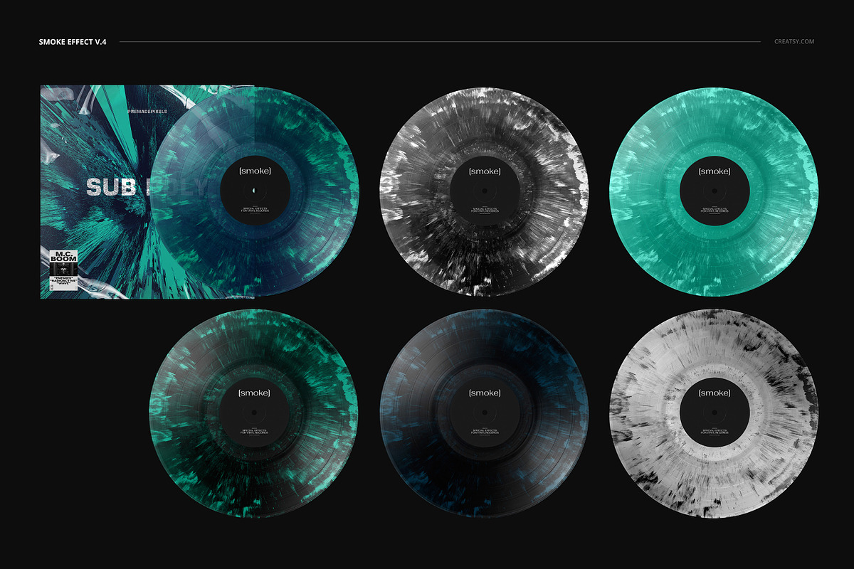 Vinyl Record & Cover Mockup Set, a Merchandise Mockup by creatsy5 (Photo 18 of 54)