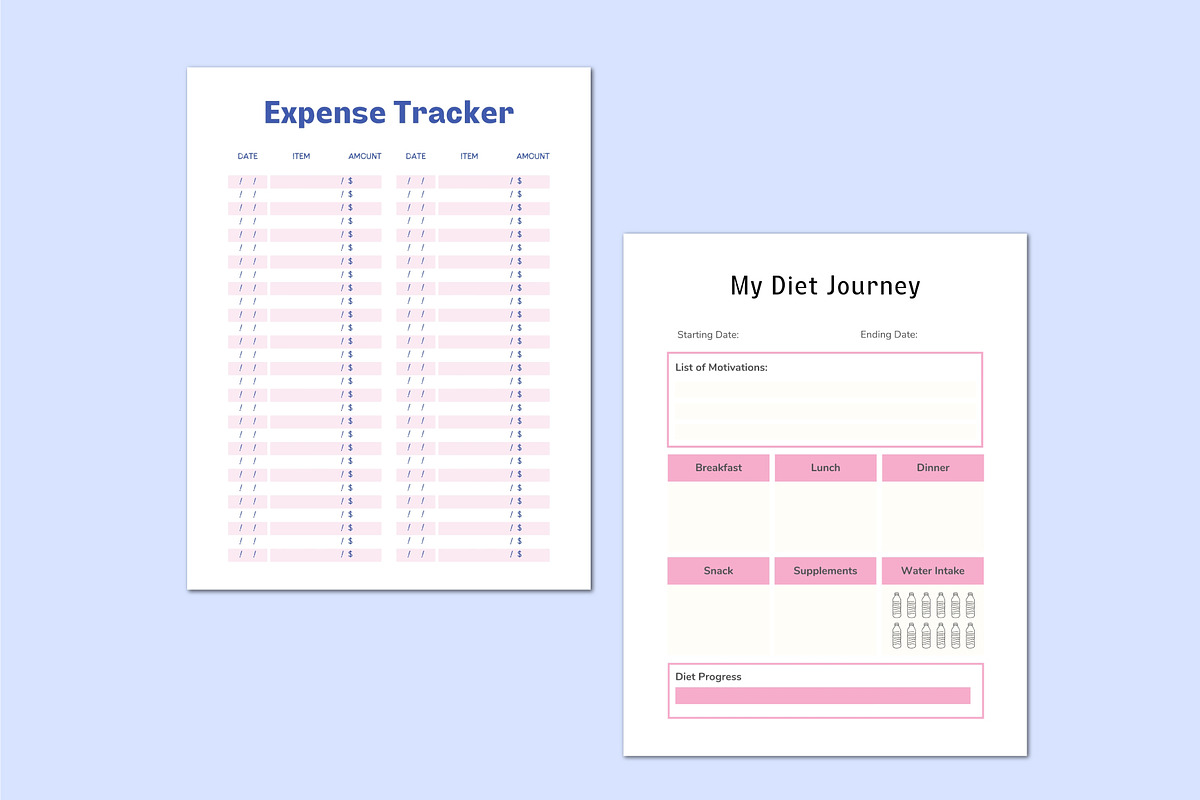 Weight Loss Workout Workbook., a Stationery Template by Shumaya (Photo 4 of 5)