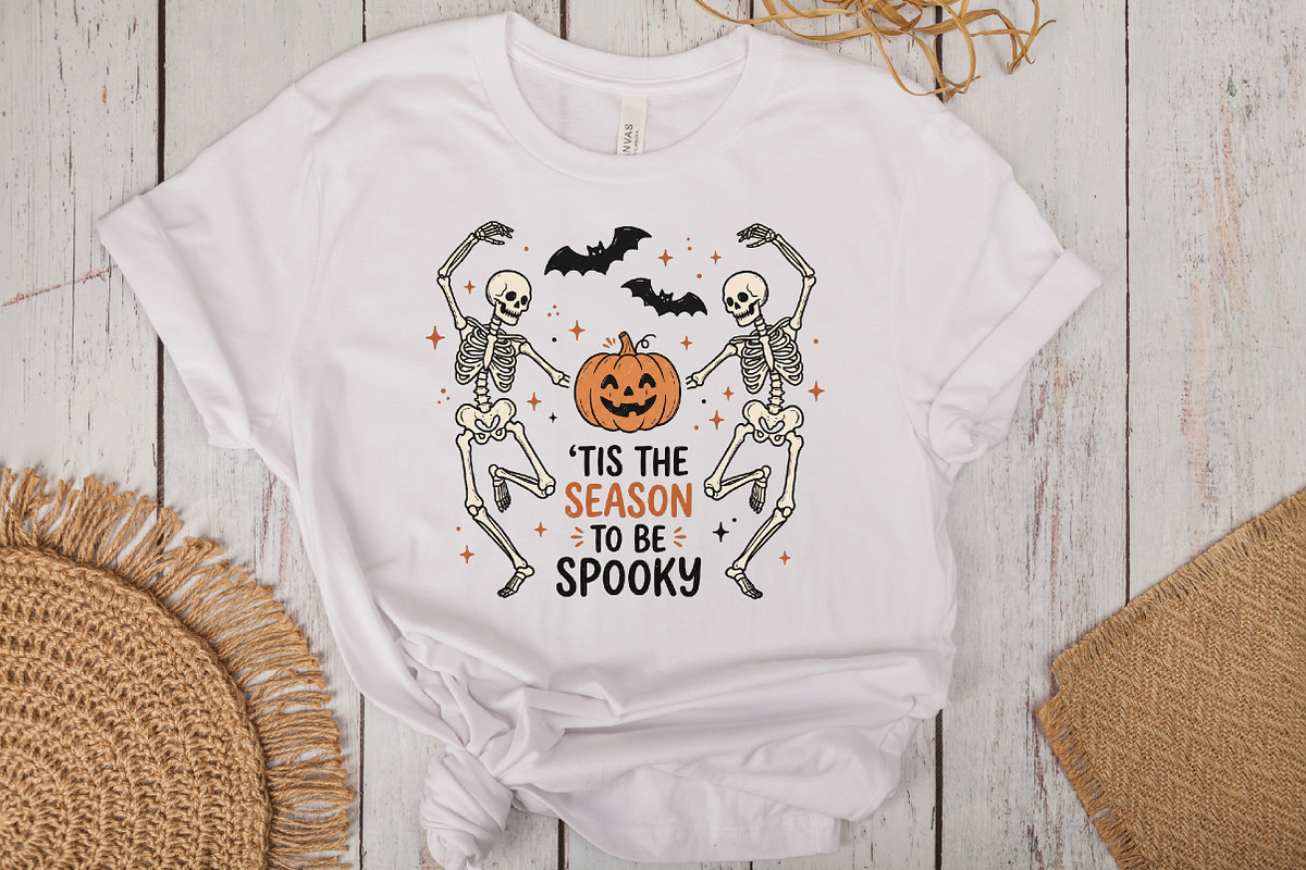 Skeleton Dance Halloween Sublimation, an Object Illustration by CraftArtStudio (Photo 3 of 4)