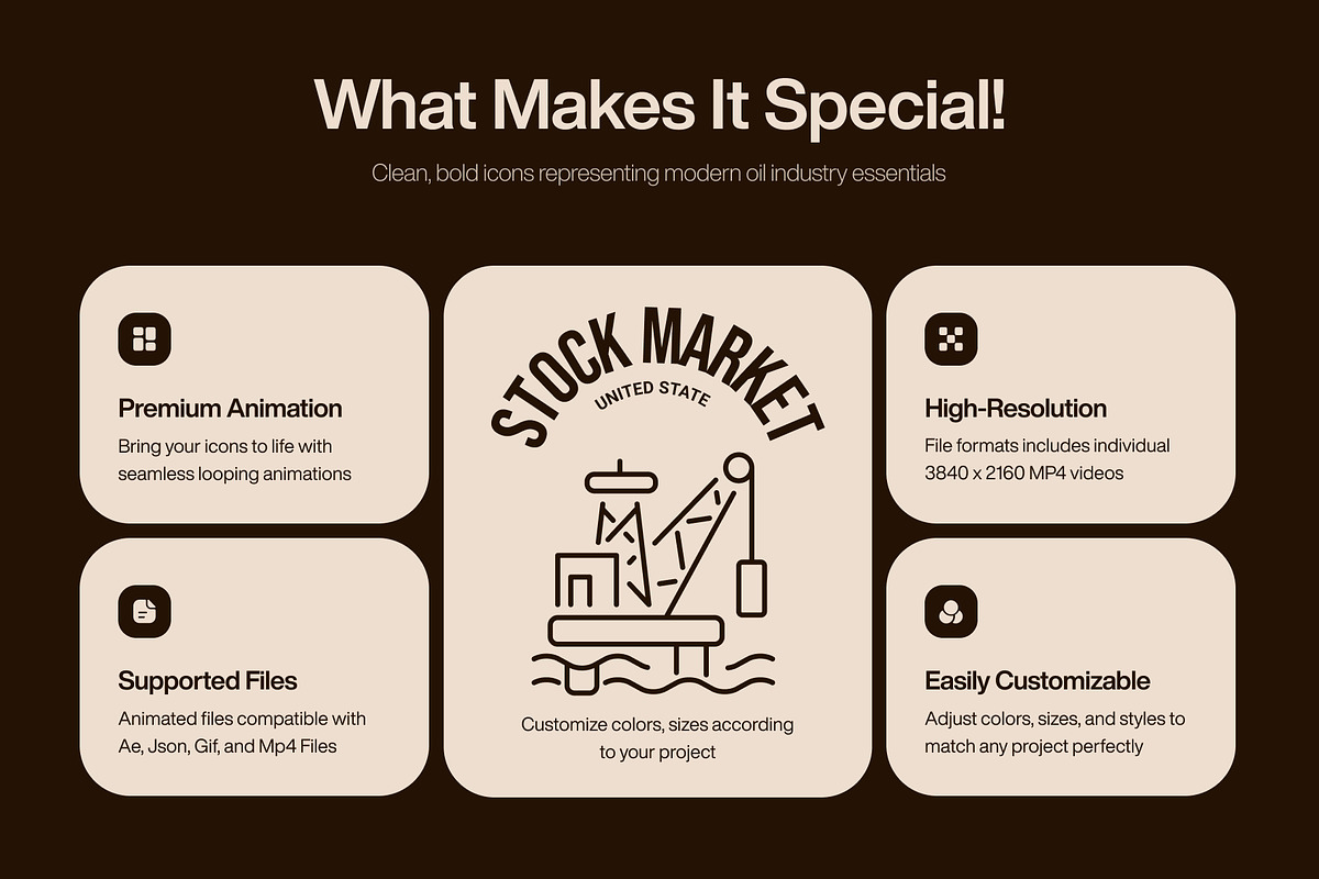 Animated Oil Industry Icon Set, an Outline Icon by Prosymbols (Photo 2 of 4)