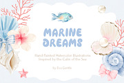 Dreamy Sea Watercolor Collection, a Decorative Illustration by Eva Gentle (Thumbnail 1 of 12)