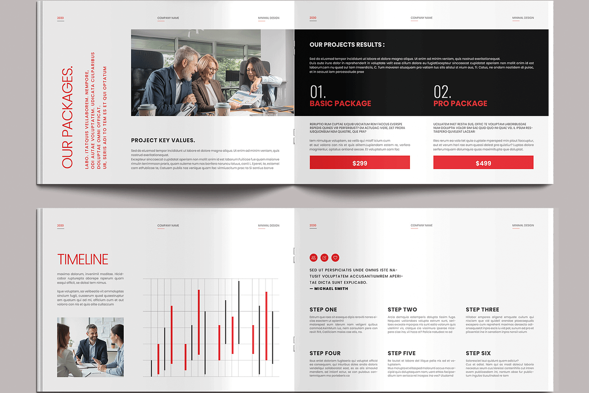 Modern Company Proposal Template, a Brochure Template by MightyDesign (Photo 5 of 8)