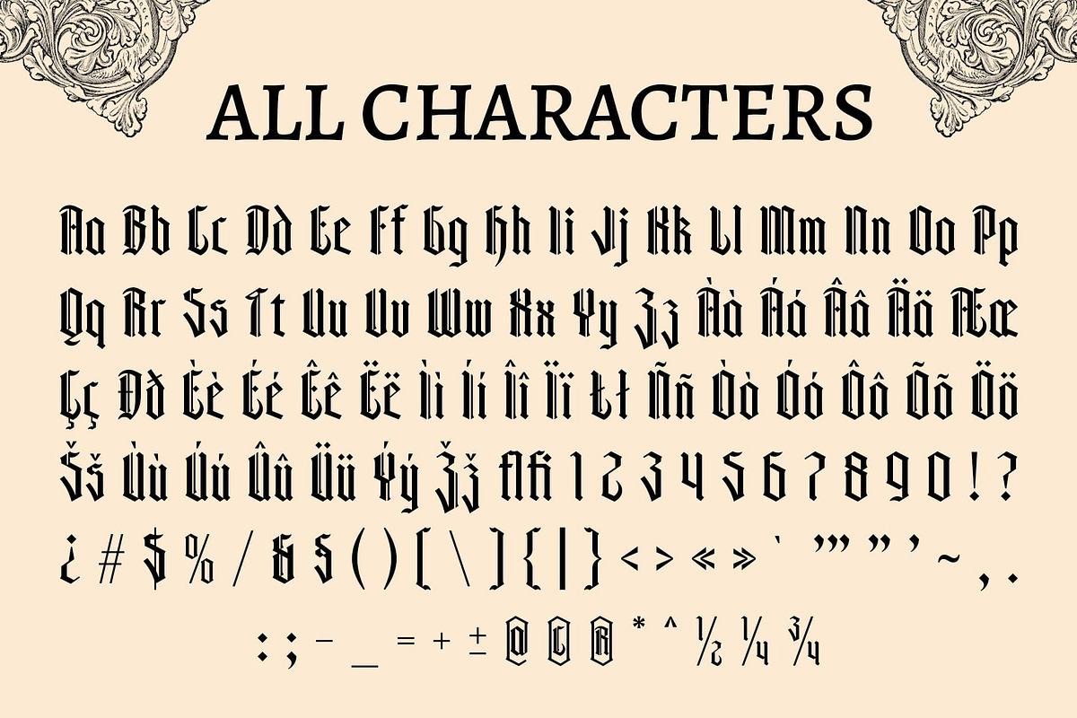 CS Hustle – Blackletter Font, a Blackletter Font by Craft Supply Co. (Photo 8 of 8)