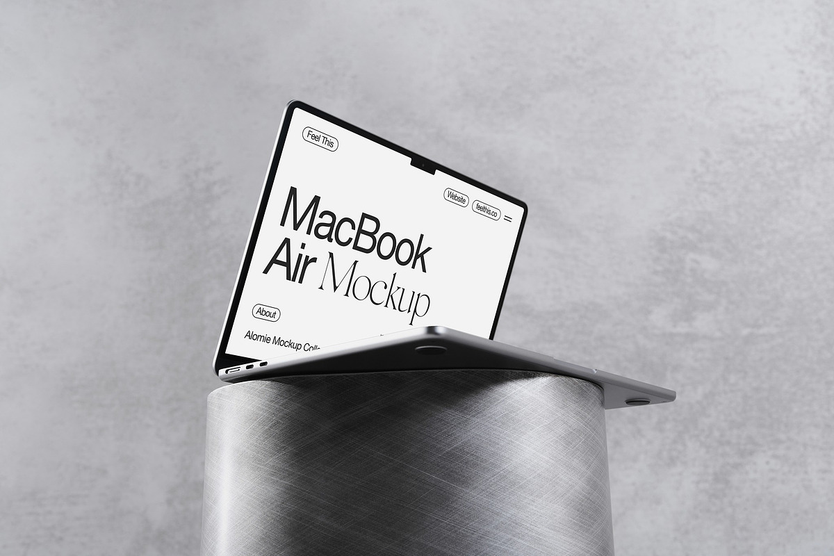 Realistic MacBook Air Mockup PSD, a Mac Mockup by Feel This (Photo 1 of 2)