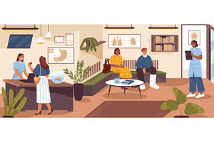 Hospital or clinic interior. Vector, a Healthcare Illustration by Elegant Solution