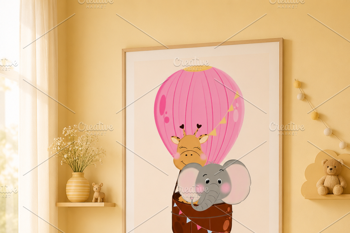 Whimsical Nursery Room Poster, a Decorative Illustration by Oleksandra Illustrates (Photo 8 of 8)