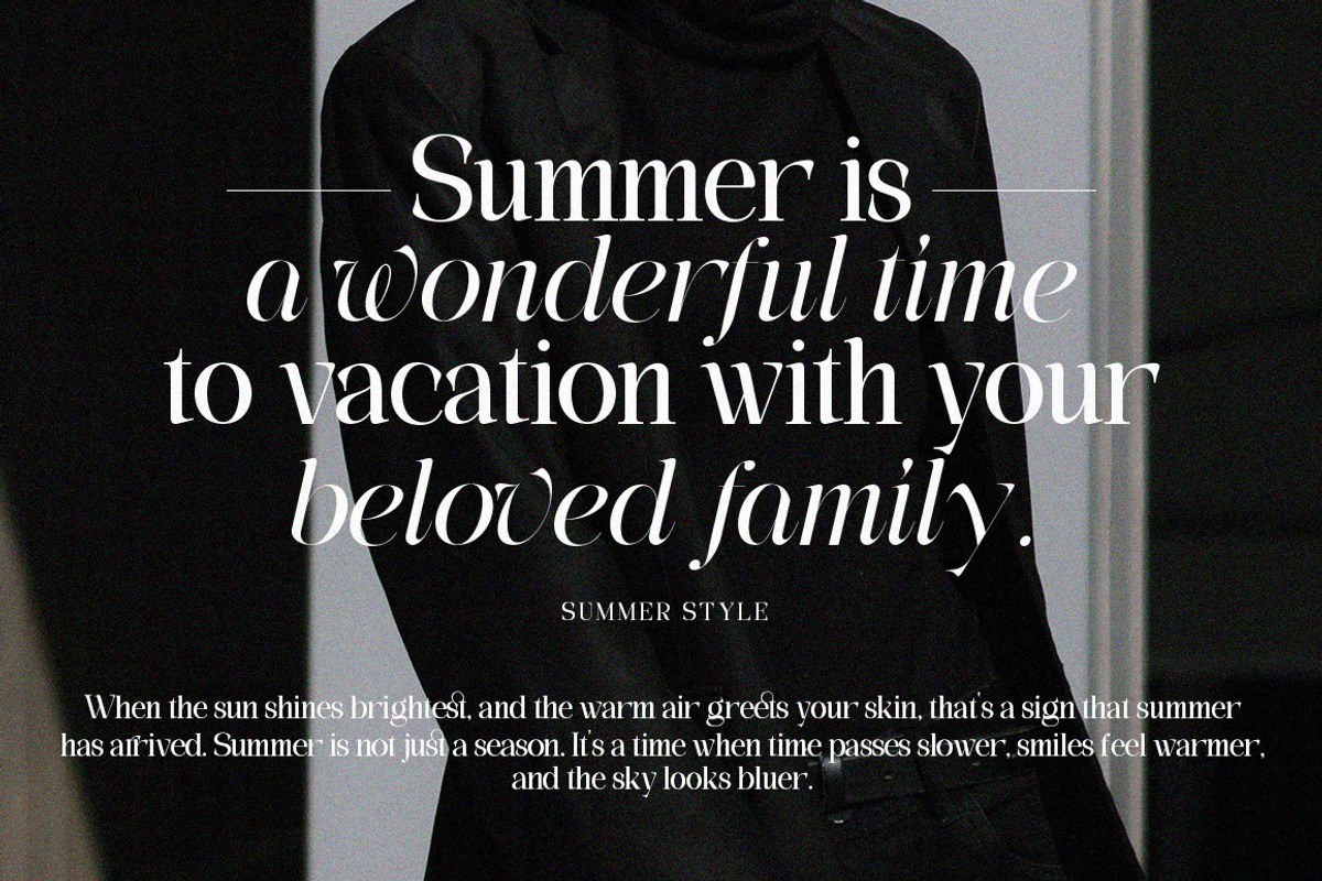 The Eliven Editorial | 7 Font Style, a Serif Font by IM Studio (Photo 5 of 15)