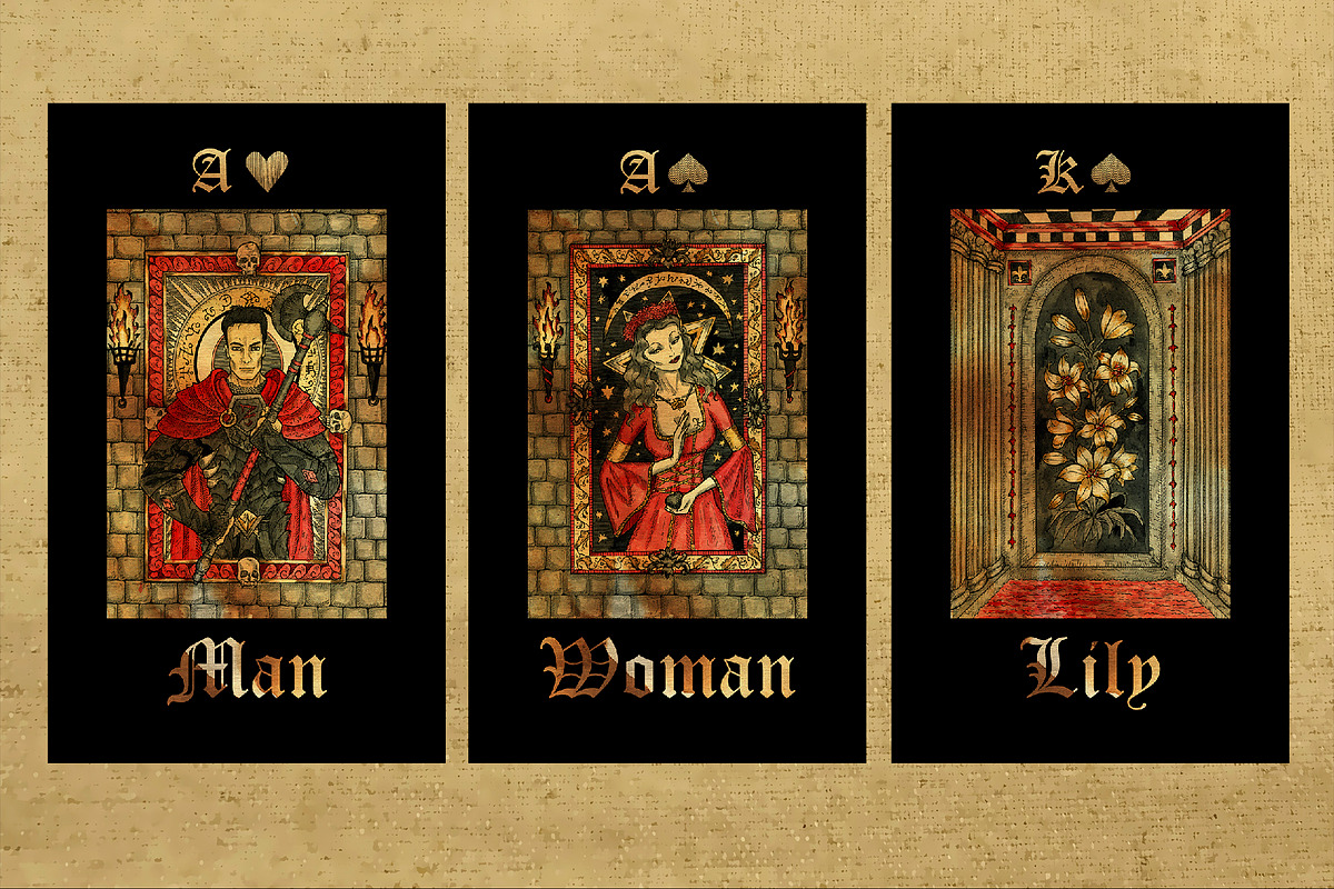 Gothic Mysteries Lenormand colorful, a Decorative Illustration by Samiramay (Photo 11 of 13)