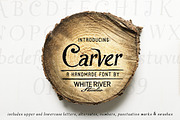 Carver Font + Extras, a Font by WhiteRiverStudio (Thumbnail 1 of 4)