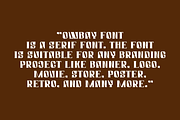 Owbay - Serif Bold Font, a Serif Font by Iqsiart Studio (Thumbnail 5 of 7)