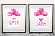SET / 5 / SALE for Valentine's day, an Invitation Template by Nadin_Lebedeva (Thumbnail 3 of 5)