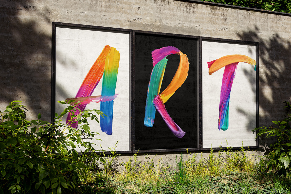 Rainbow Brush Font, a Handwritten Font by Handmadefont (Photo 3 of 11)