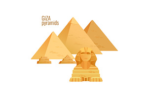 Giza pyramids.Egypt ancient travel