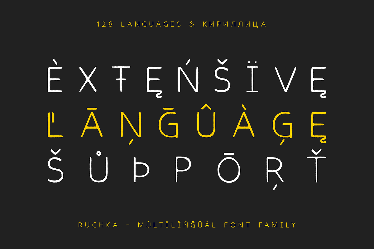 Ruchka Handmade Cyrillic Font Family, a Script Font by alpercakici (Photo 2 of 10)