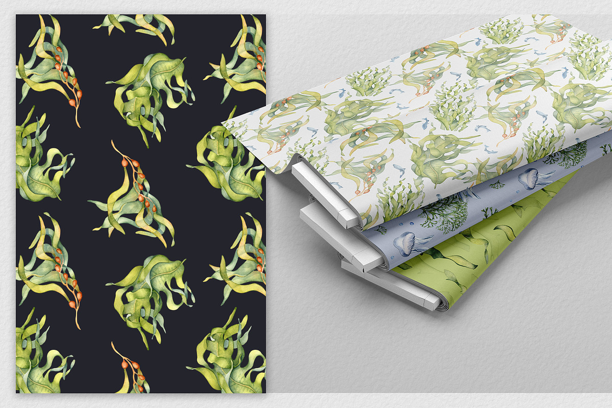 Sea plants watercolor collection, an Illustration by Kate Lanbina (Photo 14 of 18)
