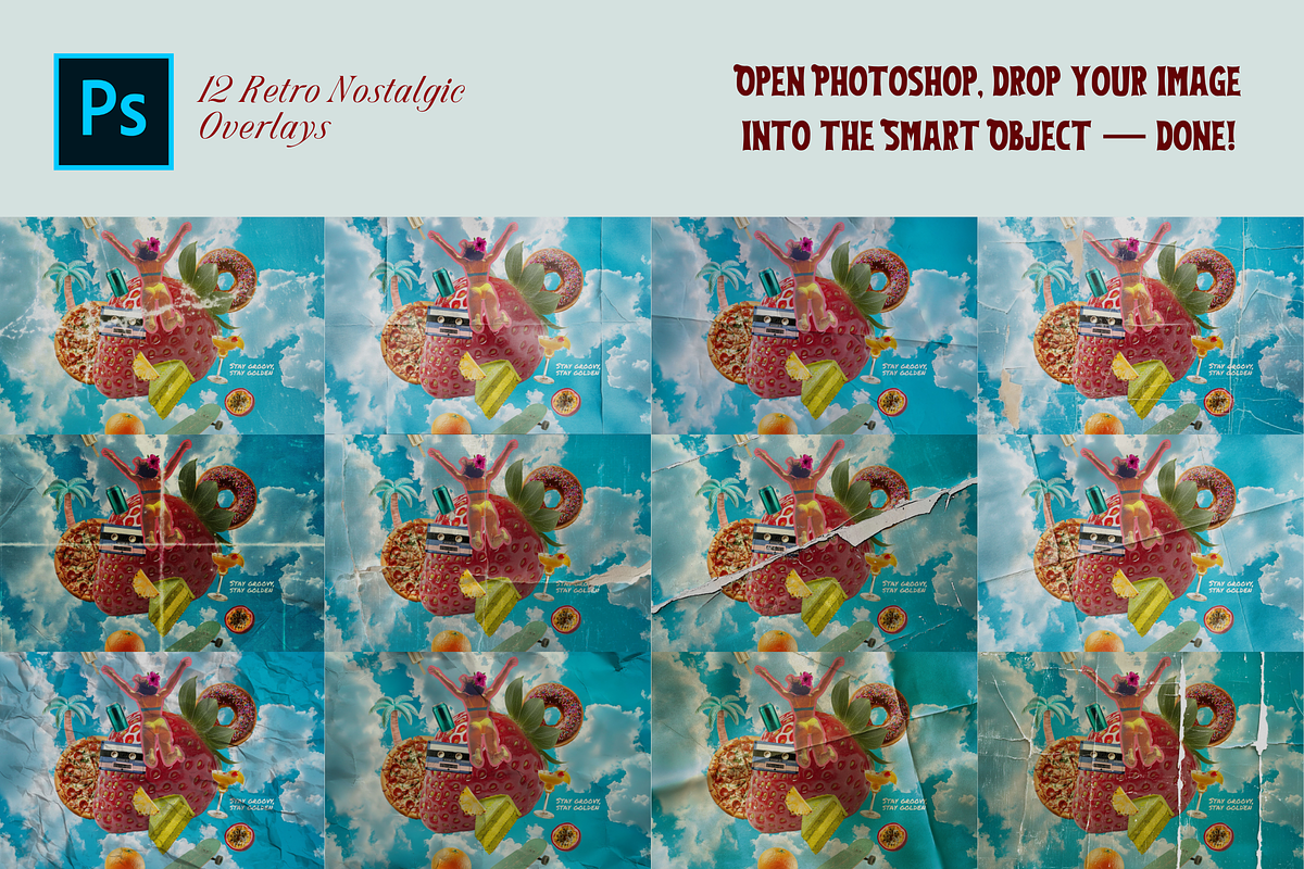 Retro Summer Collage, an Object Graphic by barsrsind (Photo 9 of 10)