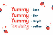 Yummy delivery, a Font by Fractal fonts & graphics (Thumbnail 2 of 7)