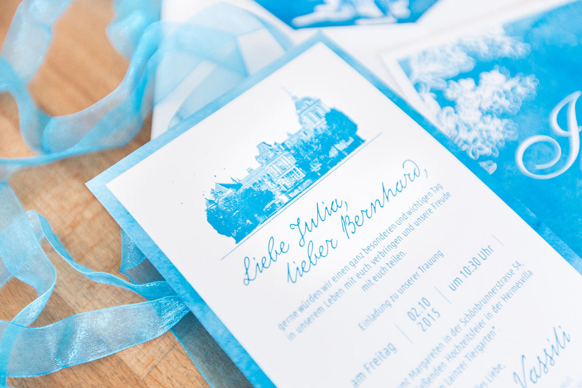 Blue Watercolor Invitation suit, an Invitation Template by Cheremuha (Photo 7 of 10)