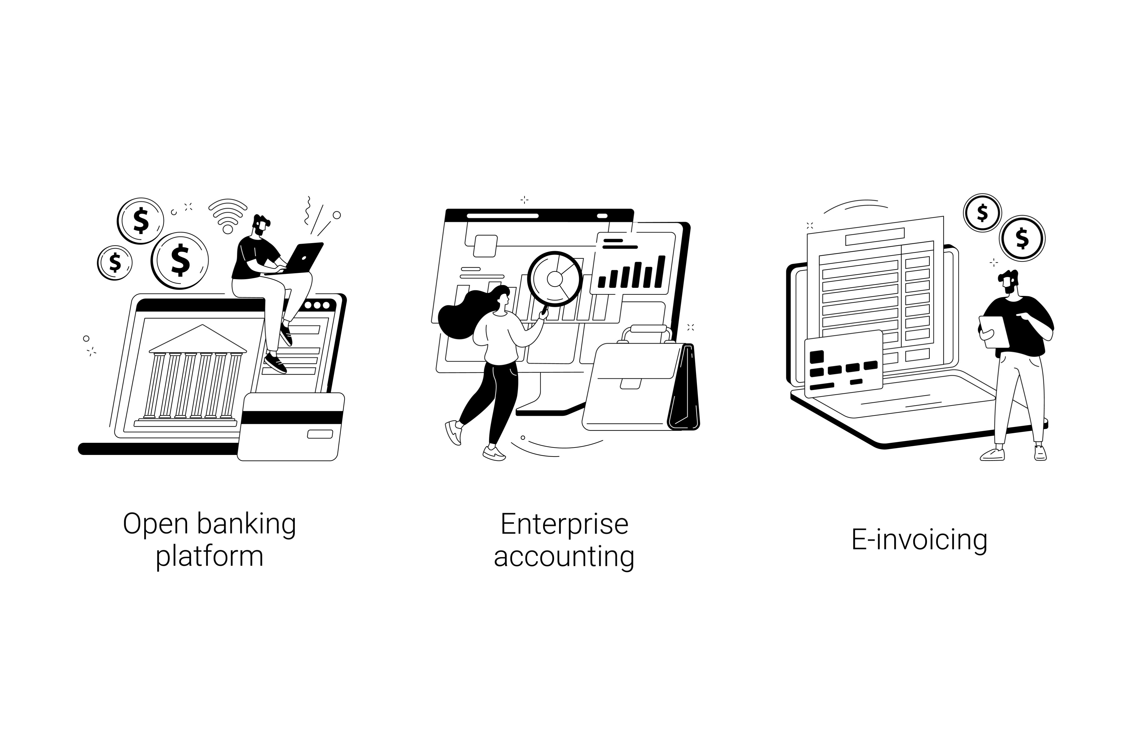 IT accounting system abstract, a Technology Illustration by Visual ...