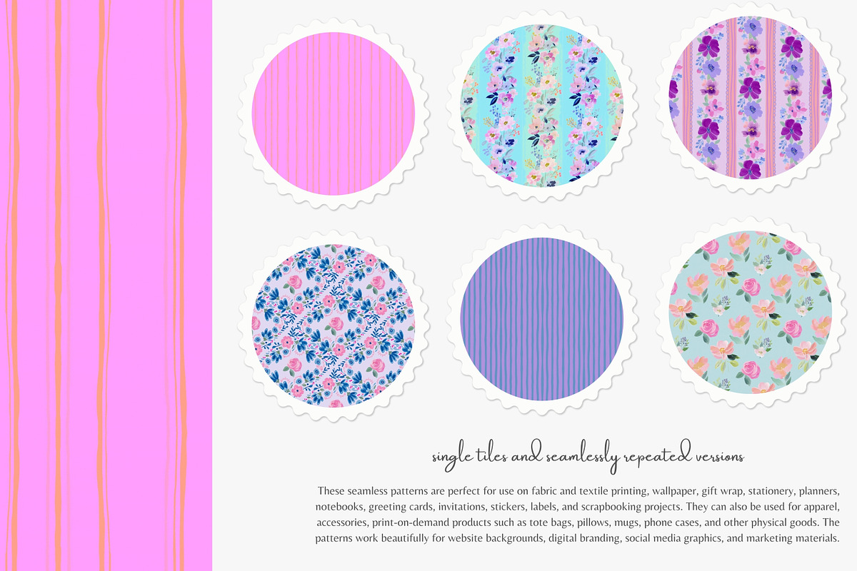 romantic seamless pattern set, a Pattern Graphic by Patishop Art (Photo 3 of 10)
