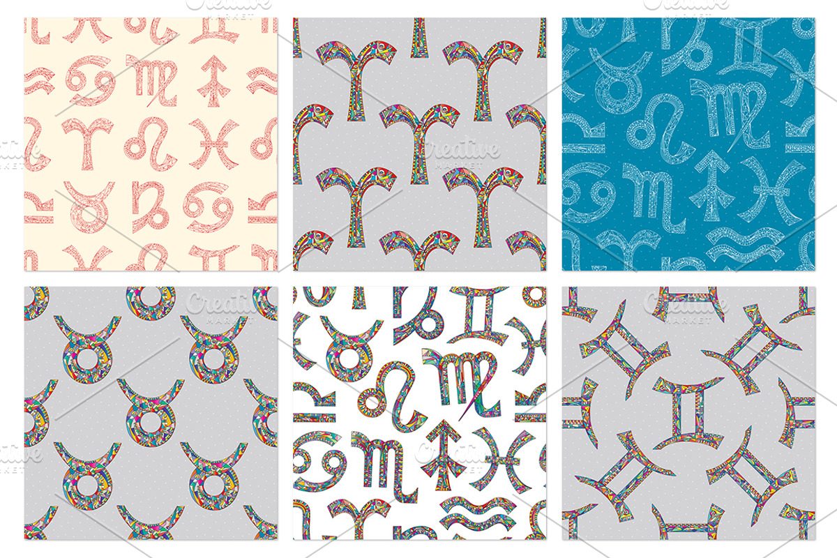 Zodiac signs collection, an Object Graphic by xgart (Photo 4 of 9)