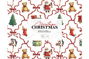 Vintage Christmas seamless pattern, a Texture Graphic by Milatoo (Thumbnail 1 of 5)