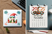 Snake 2025 Watercolor Clipart PNG, a Seasonal Illustration by FITALARTSNEDIGI (Thumbnail 7 of 8)
