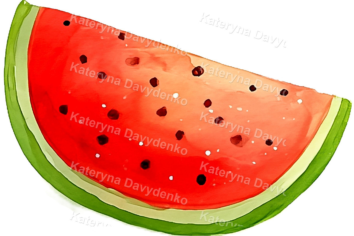 Watercolor Fruit PNG Clipart Set, a Food Illustration by Bubert Art (Photo 4 of 5)