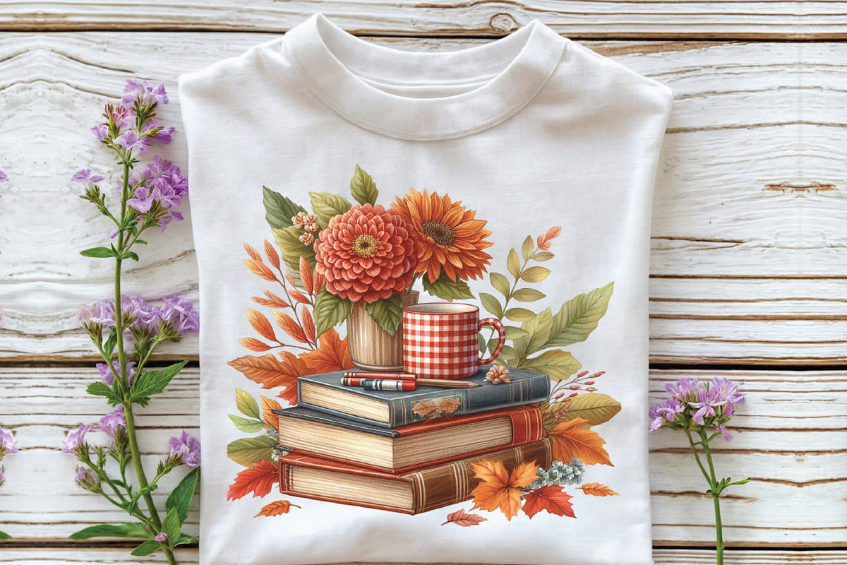 Red Gingham Autumn Clipart, an Illustration by CraftArtStudio (Photo 3 of 6)