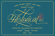 Historical - Handdrawn Font, a Script Font by Runsell Studio (Thumbnail 1 of 12)