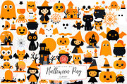 Cute Halloween Svg Clipart, an Illustration by Markicha Art (Thumbnail 1 of 5)