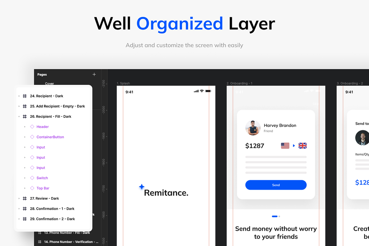 Remittance App UI Kit
