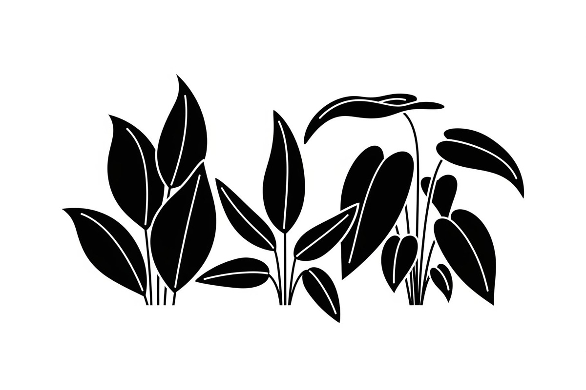 Minimal Botanical Leaf Silhouette Bu, an Illustration by Creativeshirt (Photo 28 of 51)